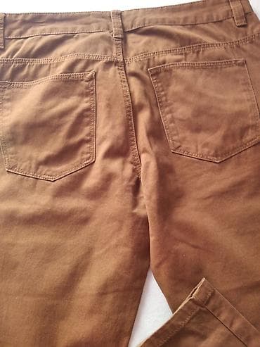 crop jakne: Braon pantalone – klasičan kroj - Boja: topla braon (camel) - — 7