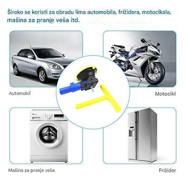 Automobili: Nov vakum alat za popravku limarije. Pritisne se tri do šest puta na — 10