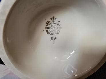 royal tettau: Vaza Royal KM 1950 do 1965g.Bavaria porcelan. Visoka stona vaza,boja — 10