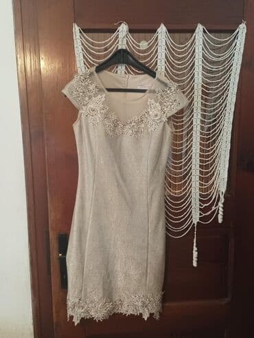 teddy kaput h m: S, color - Beige, Cocktail, Short sleeves — 1