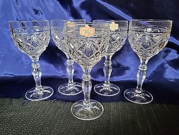 čaše za rasad cena: Case kristal Zajecar za vino iz 70ih. Case kristal rucna — 8