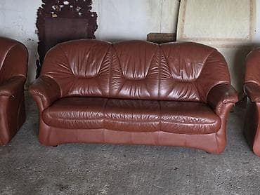 Matresses: Kožna garnitura za sedenje – 1 - Komplet obuhvata: trosed i dve at lalafo.rs — 6 Matresses: Kožna garnitura za sedenje – 1 - Komplet obuhvata: trosed i dve — 6