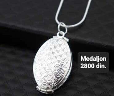srebrni lanac zenski: Pendant necklace, Handmade, Material: Silver — 1