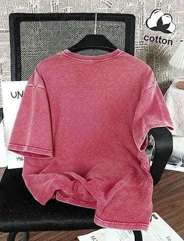 Women's T-shirts and tops: Ženska pamučna majica – oversize kroj, ispranog (washed) efekta u — 2