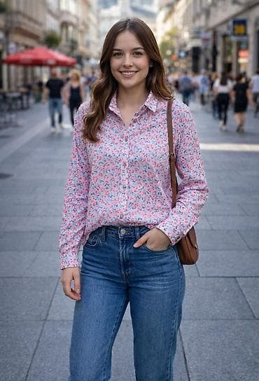 Jessica košulja sa printom ptica - Brend: JESSICA - Veličina: 18