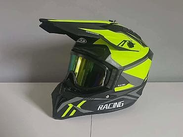 tarup za imt 509: Kros/motokros kaciga sa naočarima – “RACING” dizajn Karakteristike: - — 4