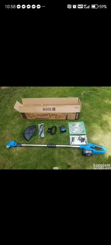 drvene stolice forma ideale: Akumulatorski trimer/brushcutter BLACK – set - Tip: bežični trimer za — 2