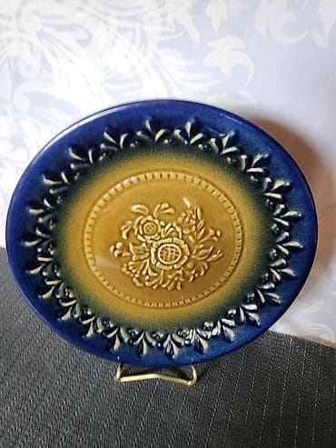 daska za plivanje od stiropora: Dekorativni tanjir 1920 do 1950g.original nemacka majolika. Deko — 5