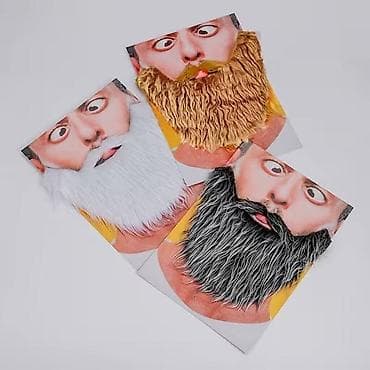 fila papuce: Veštačka brada i brkovi za kostime i maskenbal. Set je izrađen kao — 9