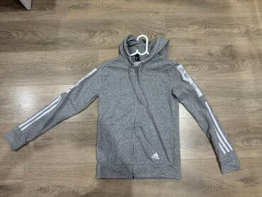 Dukserice: Adidas, S (EU 36), bоја - Siva