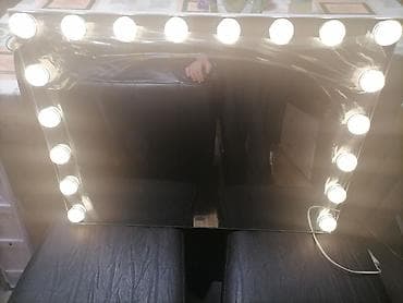 Satovi za kuću: Holivudsko stono ogledalo sa LED sijalicama + odvojivo povećavajuće — 7