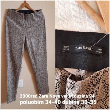 Pantalone: M, Visok struk, Drugi kroj pantalona