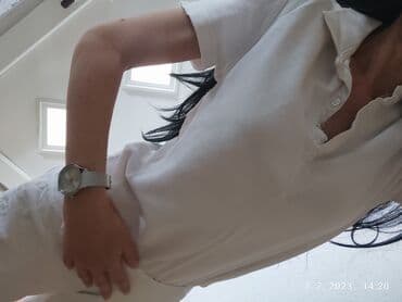 tom tailor polo majice: Majica polo bela s/m, h&m — 2
