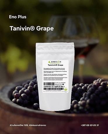 Tanivin Grape – 100% čisti grožđani tanin premium kvaliteta (Erbslöh) na lalafo.rs Tanivin Grape – 100% čisti grožđani tanin premium kvaliteta (Erbslöh)