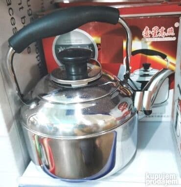 gde kupiti cajnik za turski caj: Cajnik ( 1.6L, 3L, 5L ) Kvalitetan cajnik. Od hromiranog celika. 3 — 1