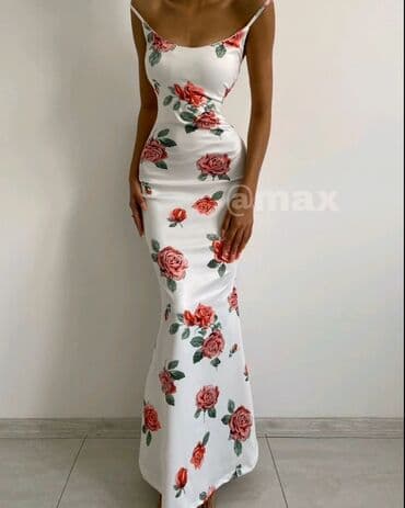 scuba haljina: New,La rose’’ maxi Scuba Dress Velicine: Uni (S M L ) (Pune — 2