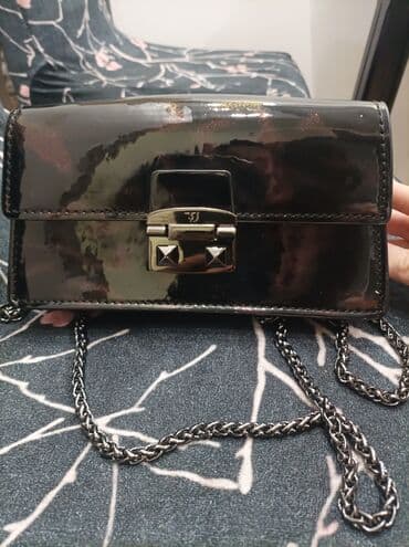 ženske torbice oko struka: Elegantna torbica, Tommy Hilfiger, Materijal: Lakovana koža — 3