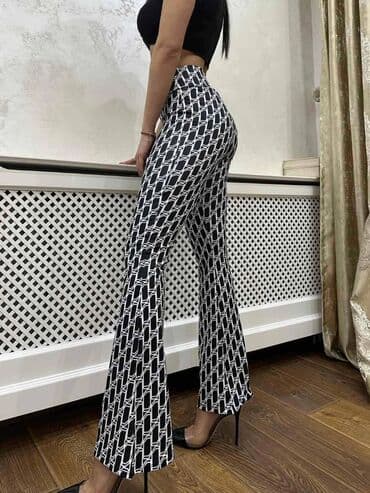 zvoncare pantalone prodaja: S (EU 36), M, XL, Visok struk, Zvoncare — 5