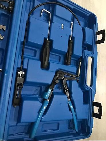 Heftalice: Komplet klešta za auto šelne i creva – 9 delova u koferu Opis: - — 5