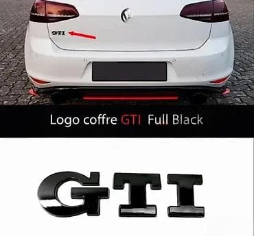 GTI amblem – Full Black - Crna visokosjajna završna obrada (full