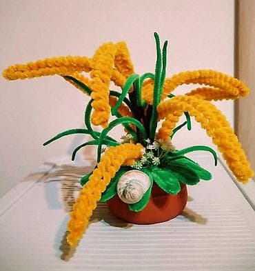 viskoza sa elastinom: Ručne dekorativne aranžmane od plišanih žičica (pipe cleaners) u — 9