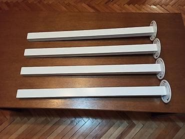 stalaže za alat: Neupotrebljeni nogari za sto (IKEA). Dimenzije: 3x4cm, visina 70cm — 1