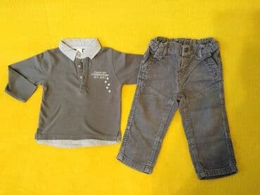zara dečija garderoba: C&A, Set: Sweatshirt, Jeans, 74-80 — 1