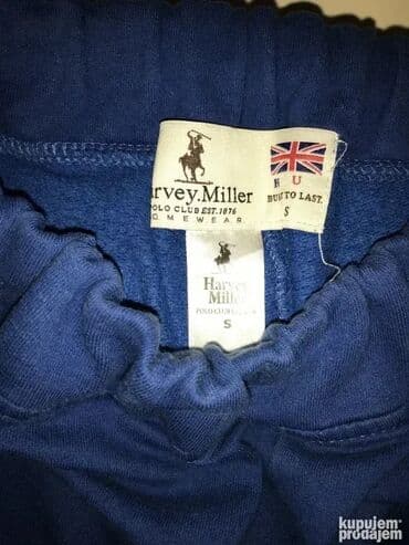 mekani bade mantili: Original Harvey Miller trenerka M 100% cotton Polustruk 45cm, duzina — 1