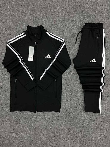 trenerke za punije zene: Trenerka Adidas, bоја - Crna — 4