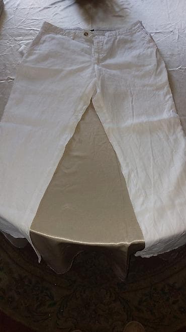 legend muska kolekcija: LANENE BELE PANTALONE C&A Bele letnje muške pantalone, iz — 3