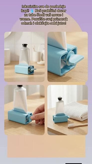 keramicki set za decu: Praktični dozer/cedilica za tube – iskoristite sadržaj do poslednje — 1