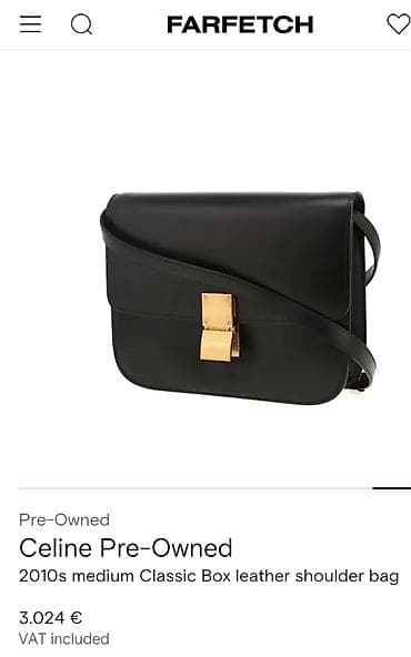 torbe zenske mona: Torba za rame, Celine, Materijal: Koža — 8