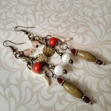 nakit swarovski: Dva para bilo kojih minđuša Češko staklo, poludragi kamen Potpuno — 8