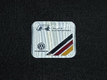 Vozila: Samolepljiva metalna pločica - VOLKSWAGEN R - LINE Samolepljiva — 4