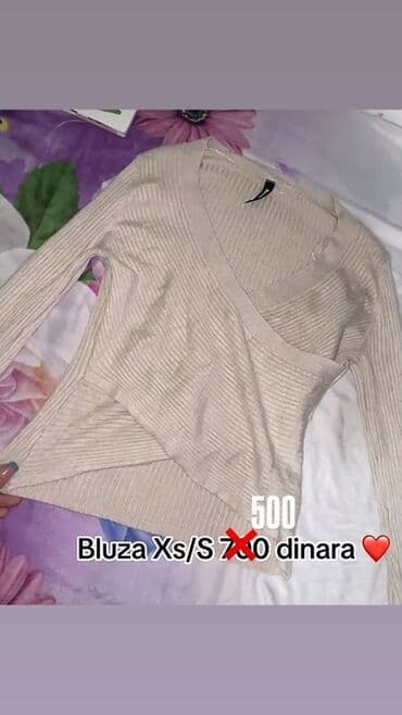 bluze katrin: XS, Svila, Jednobojni, bоја - Bela — 2