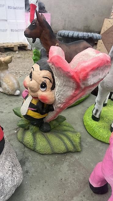 figure od stiropora: Baštenske dekorativne figure – ručno oslikane - Materijal: liveni — 1