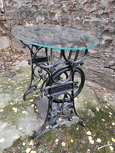 Desks and tables: Stakleni retro sto unikat staklo se skida preuzimanje lično na — 1