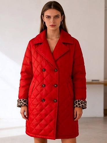 tn jakna: 💫Ženska prošivena jakna/kaput sa reverima i dvorednim kopčanjem. ✅3900 — 1