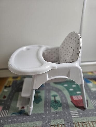 deciji ormar: Visoka stolica za hranjenje bebe/decu - Stabilna konstrukcija sa — 5