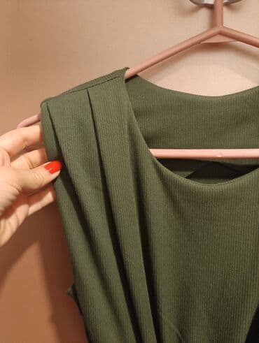 dugacke haljine svecane: One size, bоја - Zelena, Top (bez rukava) — 6