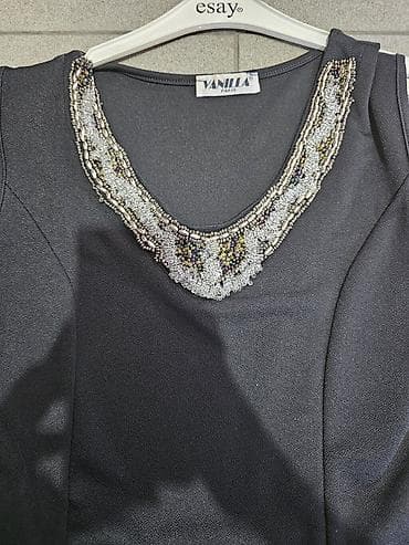 rikers obuca: Elegantna crna bluza/tunika VANILLA Paris S/M vel - Bez rukava — 2