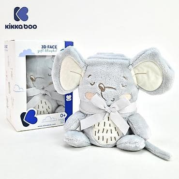 polovne seckalice za granje: KikkaBoo Baby ćebence sa 3D vezom 75x100 Joyful Mice (Šifra: KKB5) - — 2