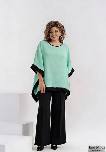 Donji veš: Ženska bluzica/pončo „Emi Moda“ – Made in Italy - Kroj: širok, pončo — 1