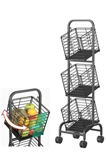 parkside trimer 4 u 1: Cena 4950 din Metalna pokretna kolica sa korpama, sa tri nivoa na — 4
