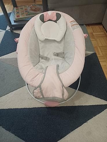 salonit table cena: Kids II Bright Starts ležaljka - Udobna bebi ležaljka u nežno roze i — 1