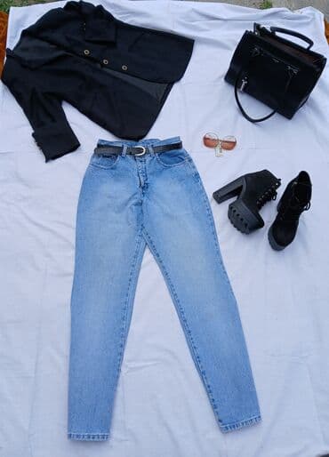 massimo dutti pantalone: 36, Jeans, High rise, Straight — 1