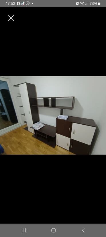 Dressers: Dnevni regalski set – kombinacija tamnog drveta i bele boje - Sastav — 1