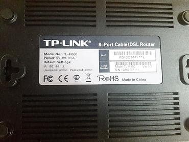 Video Games & Consoles: TP-Link TL-R860 8-Port CableDSL Router HARDWARE FEATURES Standards — 5