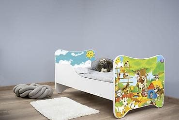 Dečiji krevet 160x80 cm Happy Kitty Farm - Dimenzije: 160 x 80 cm - U