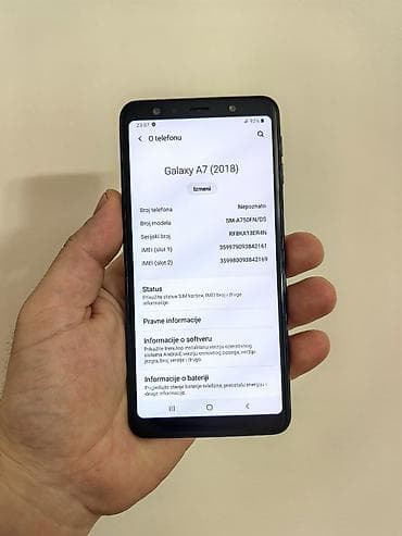 ruski telefon: Samsung A7 2018 sa 4/64gb memorije, dual sim sim free. Dobro očuvan i — 5